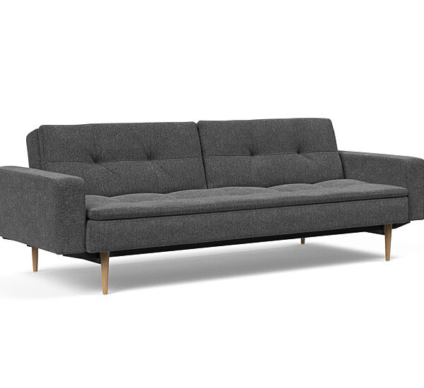 Innovation - Dublexo Sovesofa med polstret armlæn - Liggemål 115x210 cm-350 hovedpude - Largeys