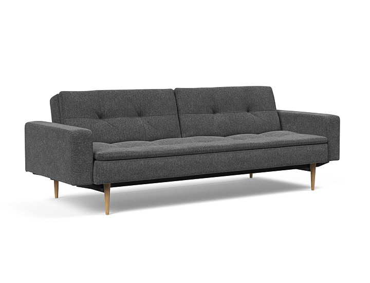 Innovation - Dublexo Sovesofa med polstret armlæn - Liggemål 115x210 cm-350 hovedpude - Largeys