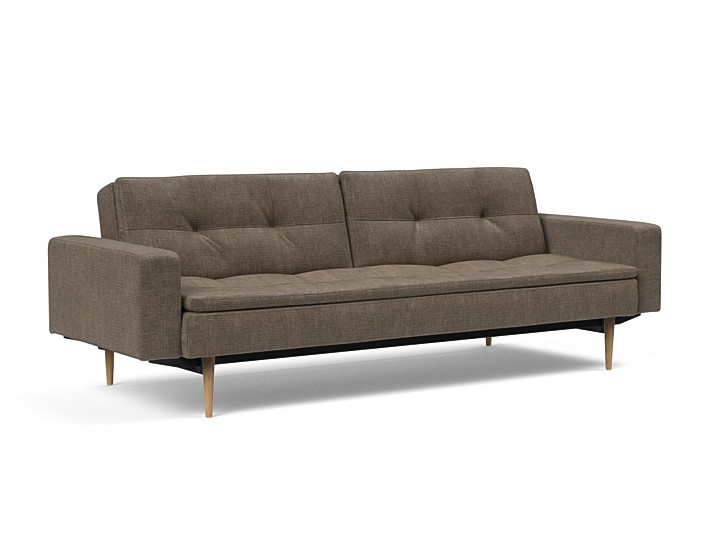 Innovation - Dublexo Sovesofa med polstret armlæn - Liggemål 115x210 cm-411 hovedpude - Largeys