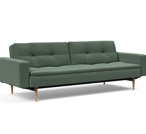 Innovation - Dublexo Sovesofa med polstret armlæn - Liggemål 115x210 cm-518 hovedpude - Largeys