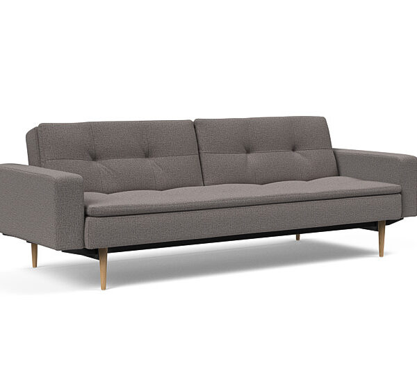 Innovation - Dublexo Sovesofa med polstret armlæn - Liggemål 115x210 cm-521 hovedpude - Largeys