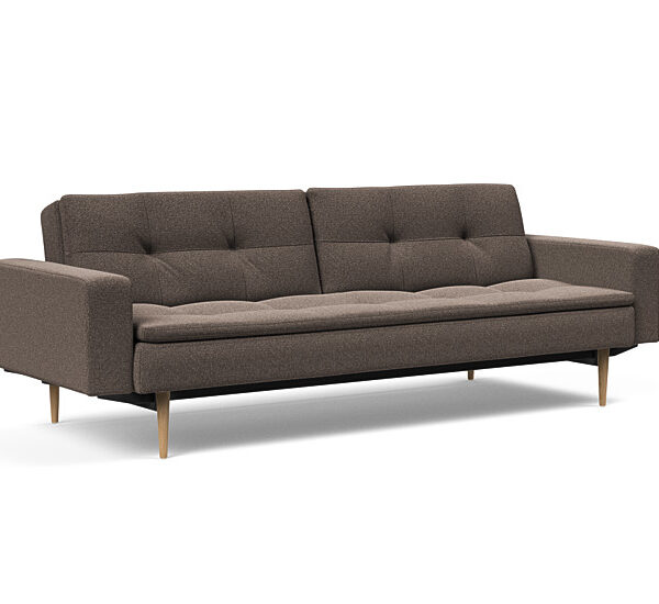 Innovation - Dublexo Sovesofa med polstret armlæn - Liggemål 115x210 cm-530 hovedpude - Largeys