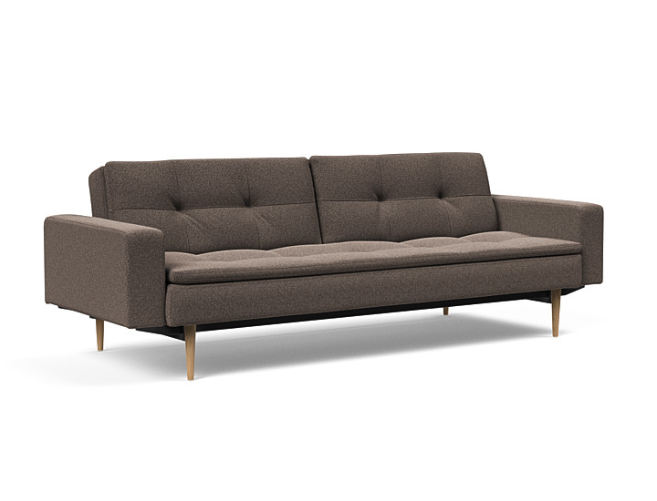 Innovation - Dublexo Sovesofa med polstret armlæn - Liggemål 115x210 cm-530 hovedpude - Largeys