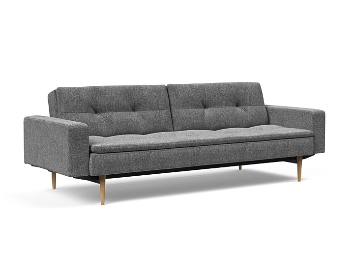 Innovation - Dublexo Sovesofa med polstret armlæn - Liggemål 115x210 cm-563 hovedpude - Largeys