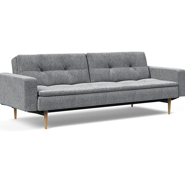 Innovation - Dublexo Sovesofa med polstret armlæn - Liggemål 115x210 cm-565 hovedpude - Largeys