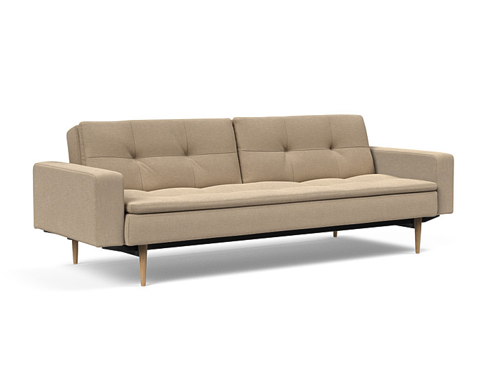 Innovation - Dublexo Sovesofa med polstret armlæn - Liggemål 115x210 cm-587 hovedpude - Largeys