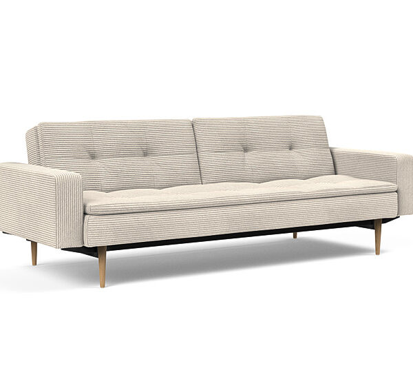 Innovation - Dublexo Sovesofa med polstret armlæn - Liggemål 115x210 cm-594 hovedpude - Largeys