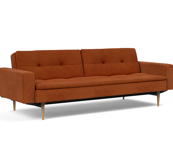 Innovation - Dublexo Sovesofa med polstret armlæn - Liggemål 115x210 cm-595 hovedpude - Largeys
