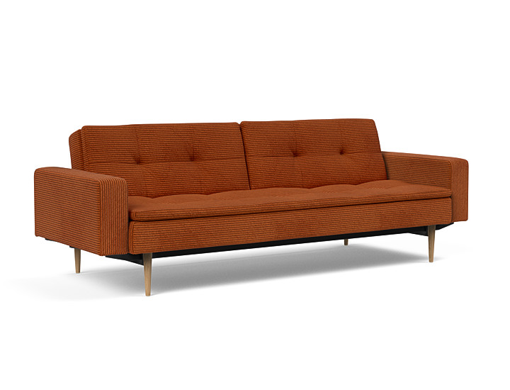 Innovation - Dublexo Sovesofa med polstret armlæn - Liggemål 115x210 cm-595 hovedpude - Largeys