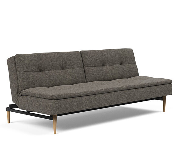 Innovation - Dublexo sovesofa med styletto ben 115x210 cm-216 -Egetræs ben