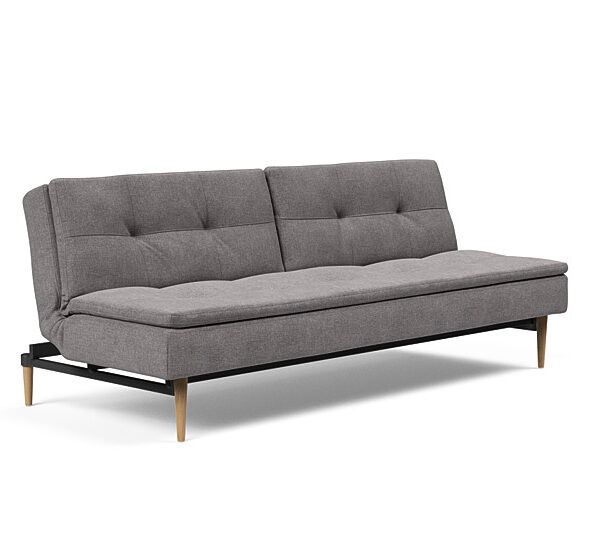 Innovation - Dublexo sovesofa med styletto ben 115x210 cm-217 -Egetræs ben