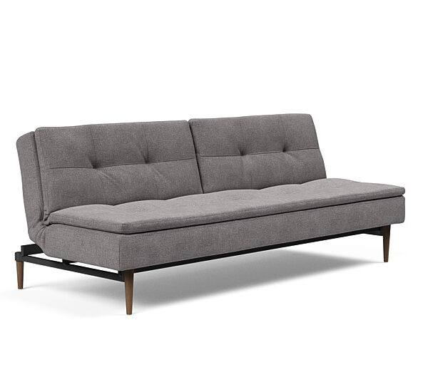 Innovation - Dublexo sovesofa med styletto ben 115x210 cm-217 -Mørke Egetræs ben