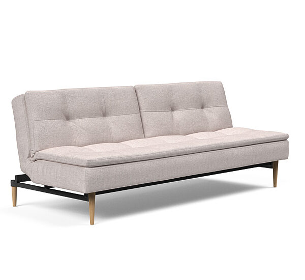 Innovation - Dublexo sovesofa med styletto ben 115x210 cm-300 -Egetræs ben