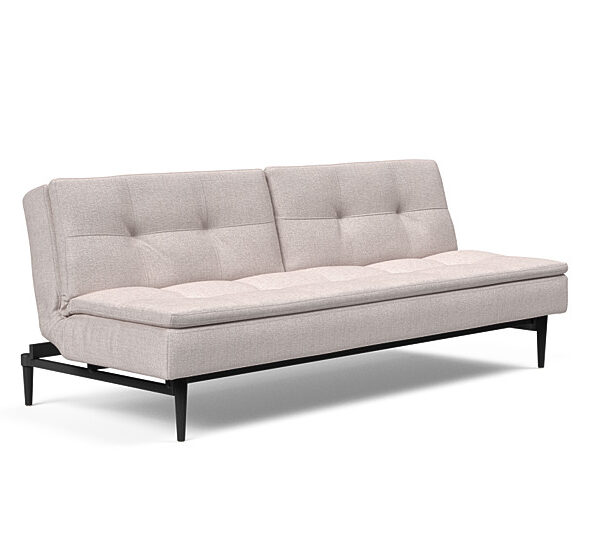 Innovation - Dublexo sovesofa med styletto ben 115x210 cm-300 -Sorte Egetræs ben