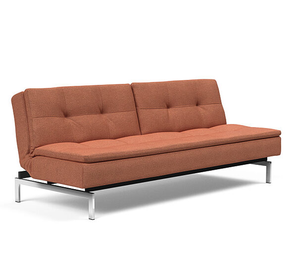 Innovation - Dublexo sovesofa med styletto ben 115x210 cm-301-Chrome ben
