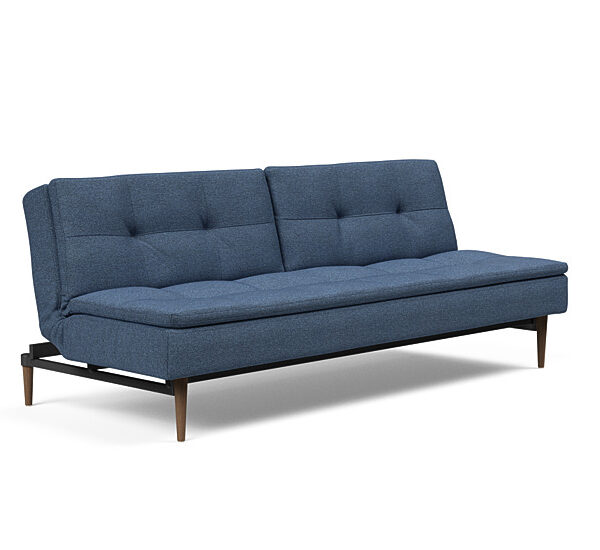 Innovation - Dublexo sovesofa med styletto ben 115x210 cm-302-Mørke Egetræs ben