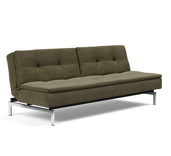 Innovation - Dublexo sovesofa med styletto ben 115x210 cm-316-Chrome ben