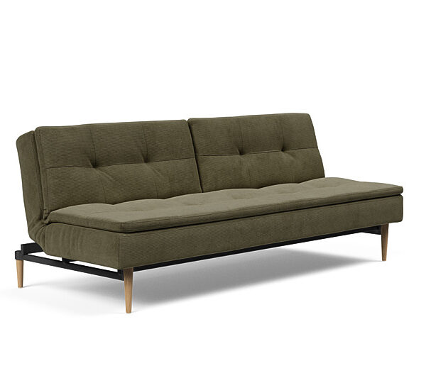Innovation - Dublexo sovesofa med styletto ben 115x210 cm-316-Egetræs ben