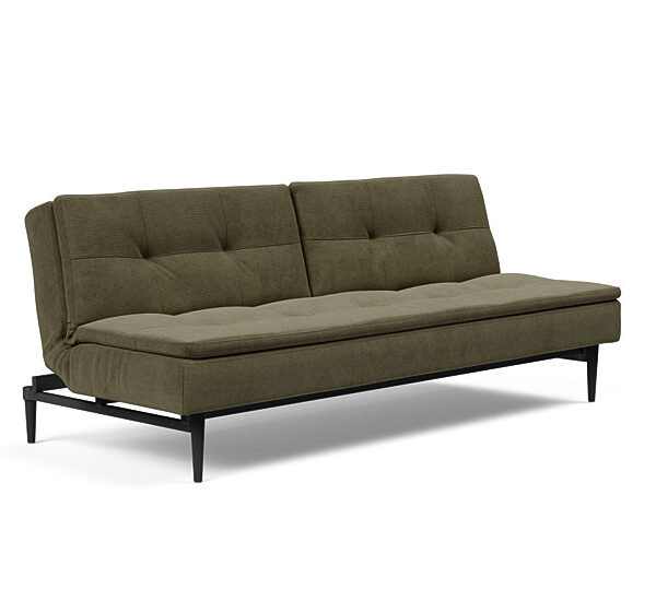 Innovation - Dublexo sovesofa med styletto ben 115x210 cm-316-Sorte Egetræs ben