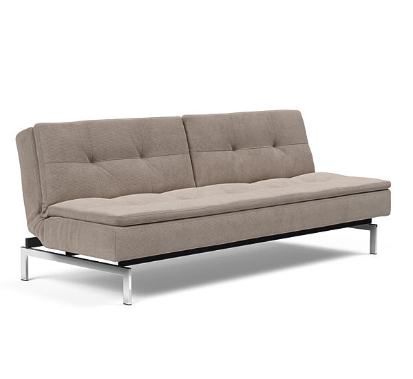 Innovation - Dublexo sovesofa med styletto ben 115x210 cm-318-Chrome ben