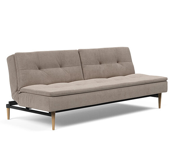 Innovation - Dublexo sovesofa med styletto ben 115x210 cm-318-Egetræs ben