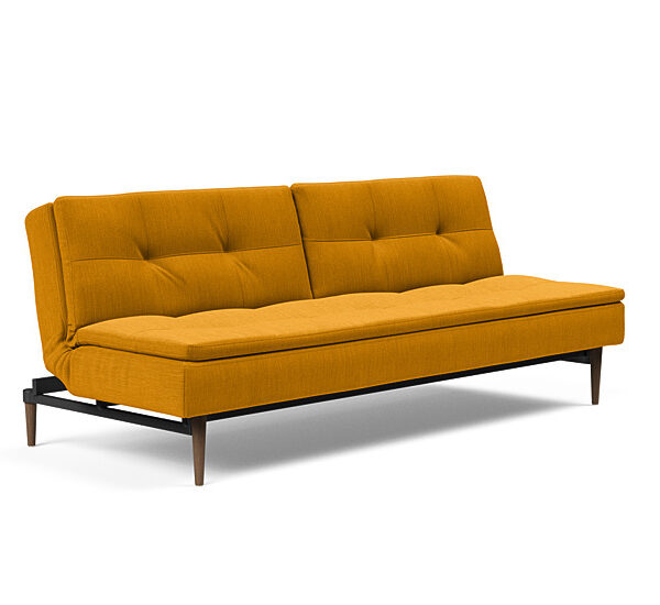 Innovation - Dublexo sovesofa med styletto ben 115x210 cm-507-Mørke Egetræs ben