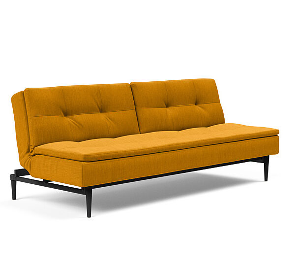 Innovation - Dublexo sovesofa med styletto ben 115x210 cm-507-Sorte Egetræs ben