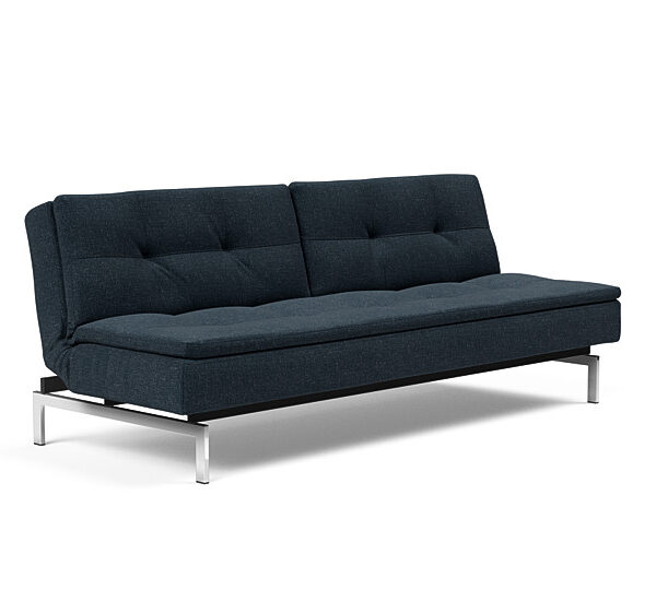 Innovation - Dublexo sovesofa med styletto ben 115x210 cm-515 -Chrome ben