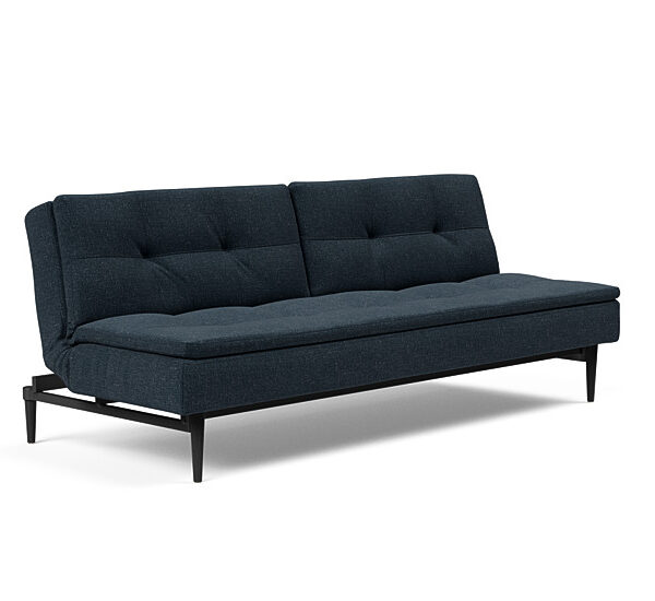 Innovation - Dublexo sovesofa med styletto ben 115x210 cm-515 -Sorte Egetræs ben