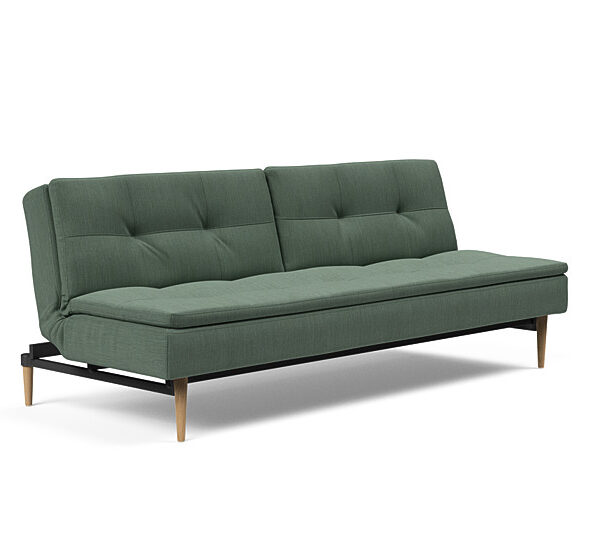 Innovation - Dublexo sovesofa med styletto ben 115x210 cm-518 -Egetræs ben