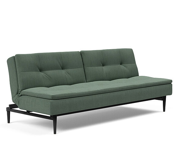 Innovation - Dublexo sovesofa med styletto ben 115x210 cm-518 -Sorte Egetræs ben