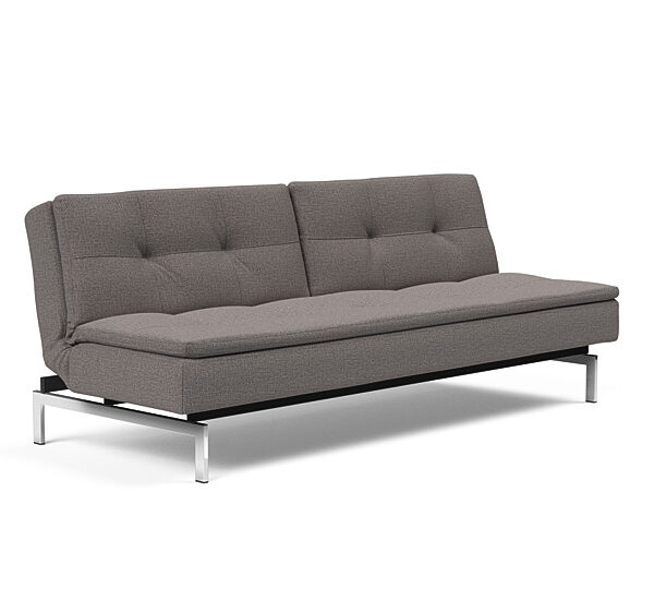 Innovation - Dublexo sovesofa med styletto ben 115x210 cm-521 -Chrome ben