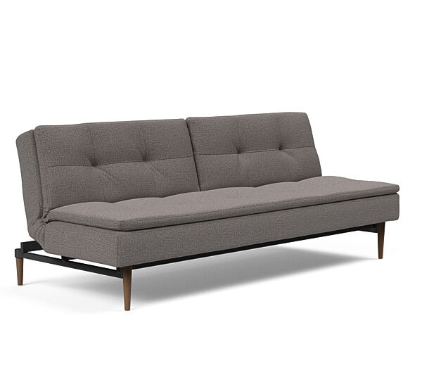 Innovation - Dublexo sovesofa med styletto ben 115x210 cm-521 -Mørke Egetræs ben