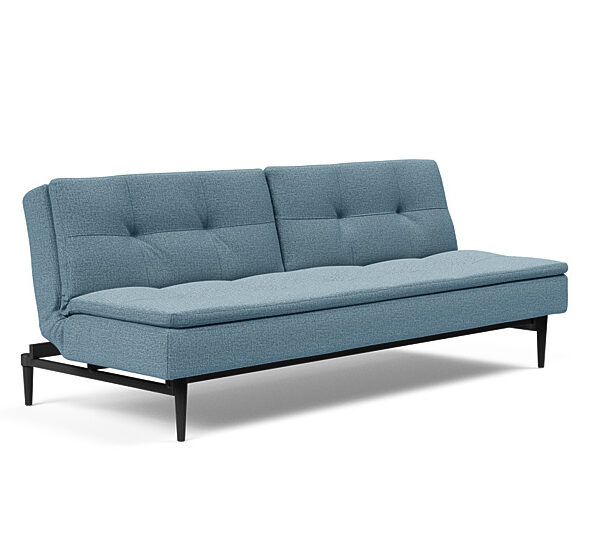 Innovation - Dublexo sovesofa med styletto ben 115x210 cm-525 -Sorte Egetræs ben