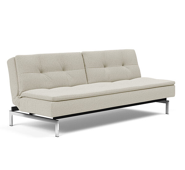 Innovation - Dublexo sovesofa med styletto ben 115x210 cm-527-Chrome ben