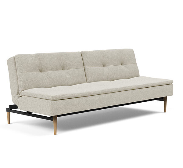 Innovation - Dublexo sovesofa med styletto ben 115x210 cm-527-Egetræs ben