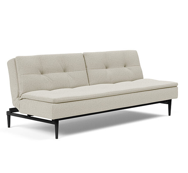 Innovation - Dublexo sovesofa med styletto ben 115x210 cm-527-Sorte Egetræs ben