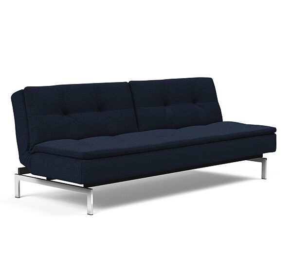 Innovation - Dublexo sovesofa med styletto ben 115x210 cm-528 -Chrome ben
