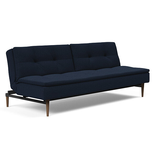 Innovation - Dublexo sovesofa med styletto ben 115x210 cm-528 -Mørke Egetræs ben