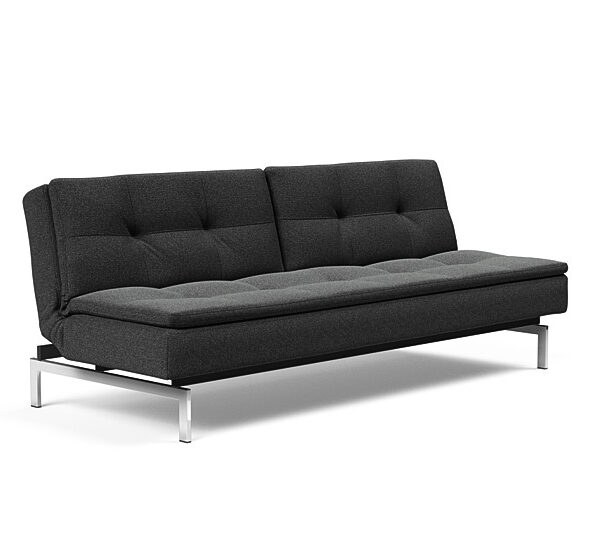 Innovation - Dublexo sovesofa med styletto ben 115x210 cm-529-Chrome ben