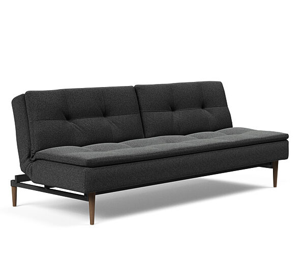 Innovation - Dublexo sovesofa med styletto ben 115x210 cm-529-Mørke Egetræs ben
