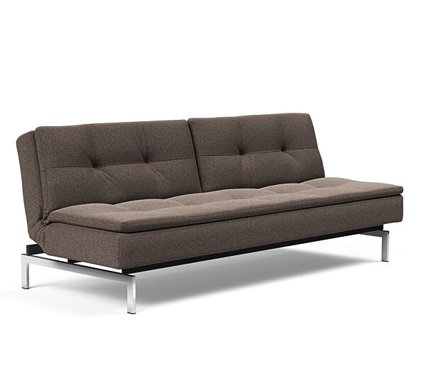 Innovation - Dublexo sovesofa med styletto ben 115x210 cm-530-Chrome ben