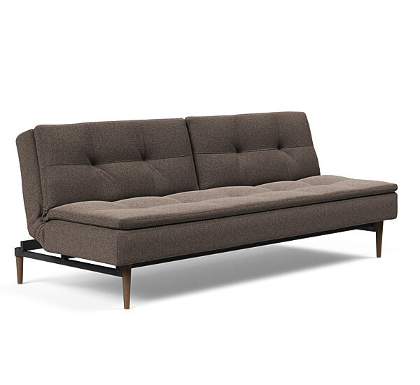 Innovation - Dublexo sovesofa med styletto ben 115x210 cm-530-Mørke Egetræs ben