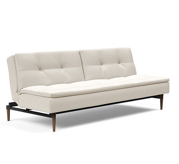 Innovation - Dublexo sovesofa med styletto ben 115x210 cm-531-Mørke Egetræs ben