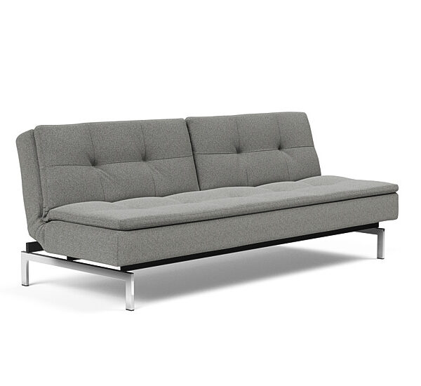 Innovation - Dublexo sovesofa med styletto ben 115x210 cm-533 -Chrome ben
