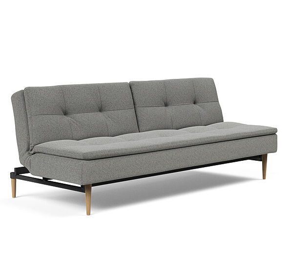 Innovation - Dublexo sovesofa med styletto ben 115x210 cm-533 -Egetræs ben