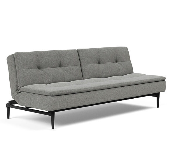 Innovation - Dublexo sovesofa med styletto ben 115x210 cm-533 -Sorte Egetræs ben