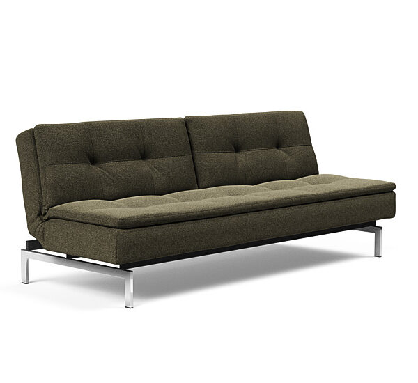 Innovation - Dublexo sovesofa med styletto ben 115x210 cm-535-Chrome ben