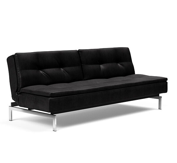 Innovation - Dublexo sovesofa med styletto ben 115x210 cm-550 -Chrome ben