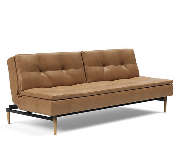 Innovation - Dublexo sovesofa med styletto ben 115x210 cm-551 -Egetræs ben